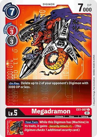 Megadramon (EX1-007) - Classic Collection - Premium Digimon Single from Bandai - Just $0.08! Shop now at Game Crave Tournament Store