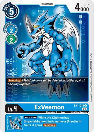 ExVeemon (EX1-014) - Classic Collection - Premium Digimon Single from Bandai - Just $0.25! Shop now at Game Crave Tournament Store