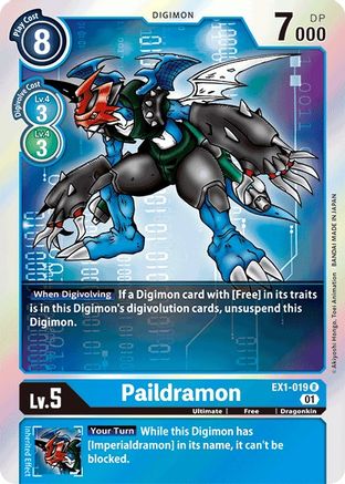 Paildramon (EX1-019) - Classic Collection Foil - Premium Digimon Single from Bandai - Just $0.25! Shop now at Game Crave Tournament Store