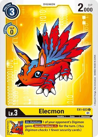 Elecmon (EX1-023) - Classic Collection - Premium Digimon Single from Bandai - Just $0.08! Shop now at Game Crave Tournament Store