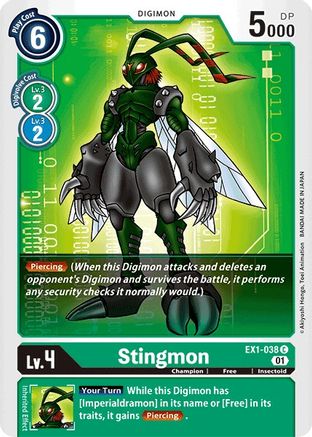 Stingmon (EX1-038) - Classic Collection - Premium Digimon Single from Bandai - Just $0.25! Shop now at Game Crave Tournament Store