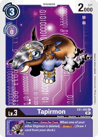 Tapirmon (EX1-055) - Classic Collection - Premium Digimon Single from Bandai - Just $0.08! Shop now at Game Crave Tournament Store