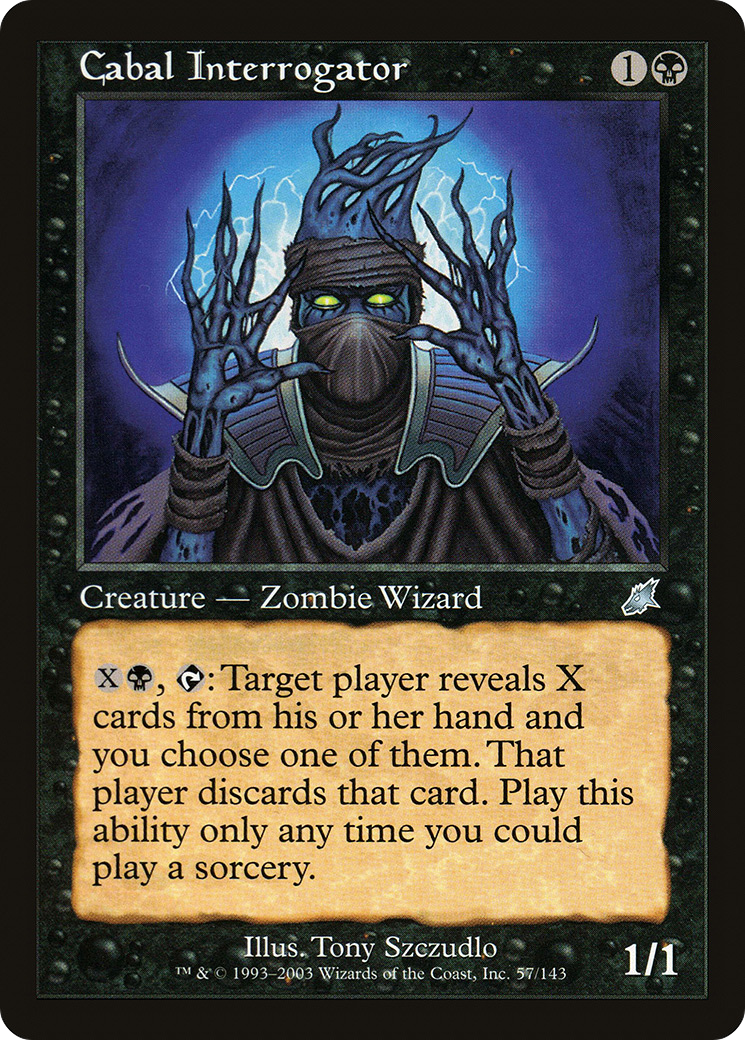 Cabal Interrogator (SCG-057) - Scourge - Premium MTG Single from Wizards of the Coast - Just $0.08! Shop now at Game Crave Tournament Store