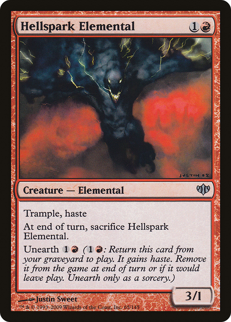 Hellspark Elemental (CON-065) - Conflux Foil - Premium MTG Single from Wizards of the Coast - Just $1.11! Shop now at Game Crave Tournament Store