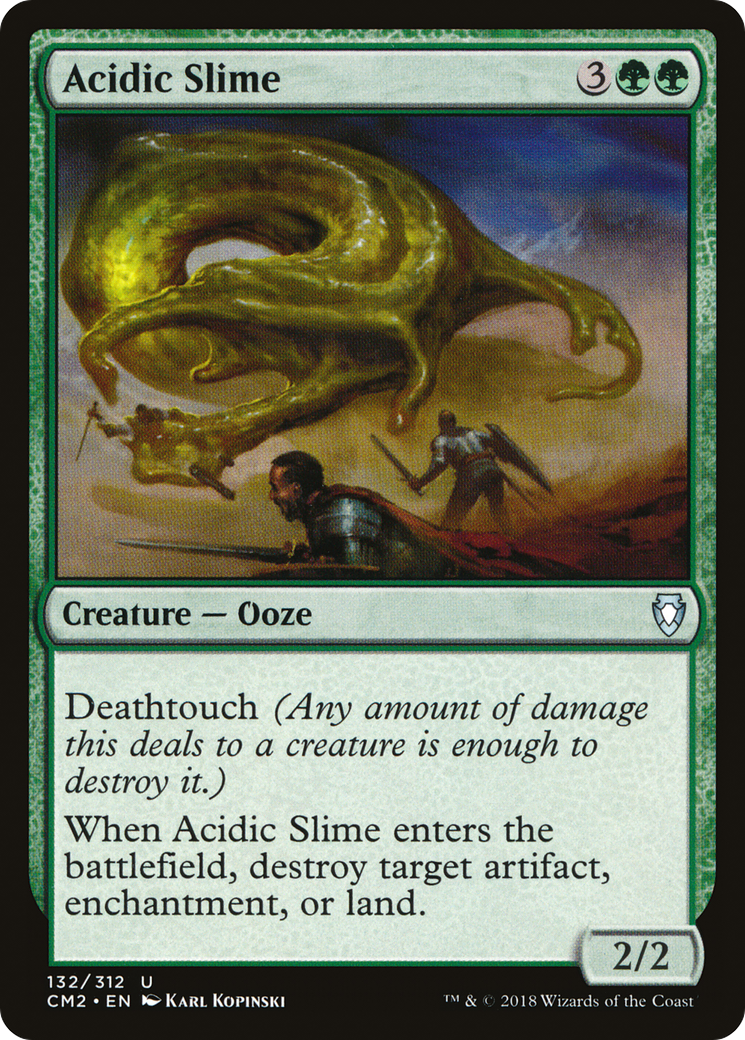 Acidic Slime (CM2-132) - Commander Anthology Volume II - Premium MTG Single from Wizards of the Coast - Just $0.25! Shop now at Game Crave Tournament Store