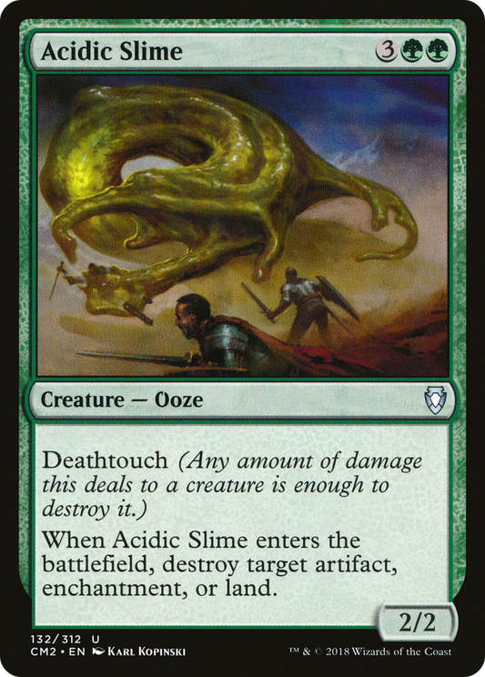 Acidic Slime (CM2-132) - Commander Anthology Volume II - Premium MTG Single from Wizards of the Coast - Just $0.25! Shop now at Game Crave Tournament Store