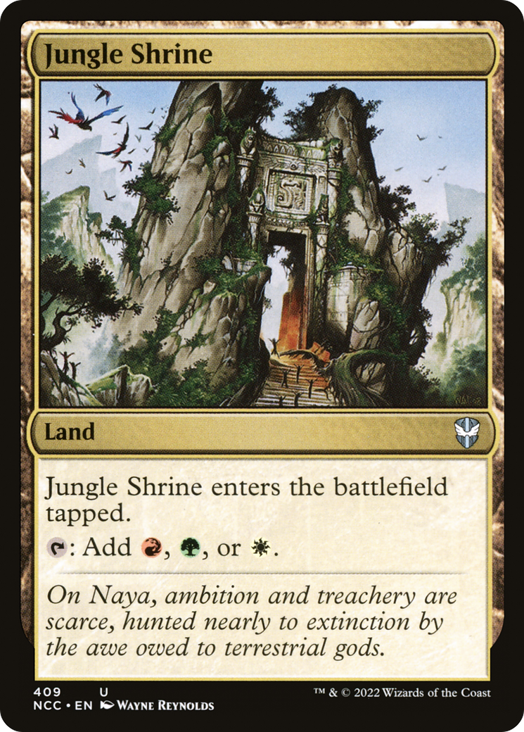Jungle Shrine (NCC-409) - New Capenna Commander - Premium MTG Single from Wizards of the Coast - Just $0.15! Shop now at Game Crave Tournament Store