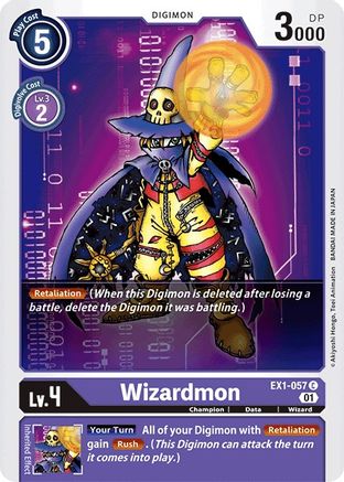 Wizardmon (EX1-057) - Classic Collection - Premium Digimon Single from Bandai - Just $0.25! Shop now at Game Crave Tournament Store