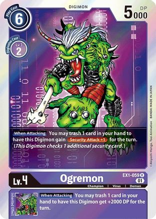 Ogremon (EX1-059) - Classic Collection Foil - Premium Digimon Single from Bandai - Just $0.08! Shop now at Game Crave Tournament Store