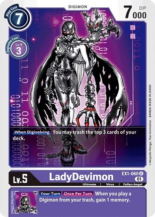 LadyDevimon (EX1-060) - Classic Collection - Premium Digimon Single from Bandai - Just $0.25! Shop now at Game Crave Tournament Store
