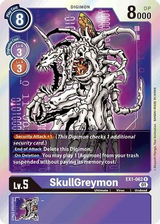 SkullGreymon (EX1-062) - Classic Collection Foil - Premium Digimon Single from Bandai - Just $0.25! Shop now at Game Crave Tournament Store