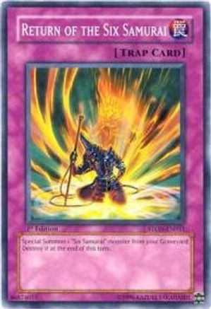 Return of the Six Samurai (STON-EN051) - Strike of Neos Unlimited - Premium Yugioh Single from Konami - Just $0.08! Shop now at Game Crave Tournament Store
