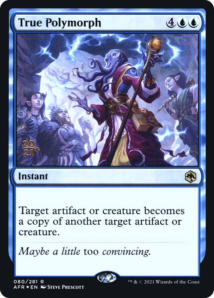 True Polymorph (PAFR-80S) - Adventures in the Forgotten Realms Promos Foil - Premium MTG Single from Wizards of the Coast - Just $0.38! Shop now at Game Crave Tournament Store