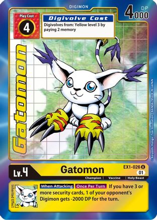 Gatomon (Alternate Art) (EX1-026) - Classic Collection Foil - Premium Digimon Single from Bandai - Just $1.42! Shop now at Game Crave Tournament Store