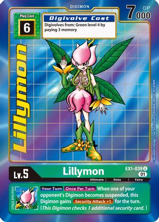 Lillymon (Alternate Art) (EX1-039) - Classic Collection Foil - Premium Digimon Single from Bandai - Just $2.90! Shop now at Game Crave Tournament Store