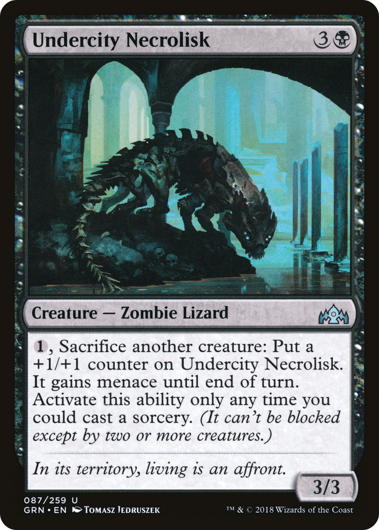 Undercity Necrolisk (GRN-087) - Guilds of Ravnica Foil - Premium MTG Single from Wizards of the Coast - Just $0.25! Shop now at Game Crave Tournament Store
