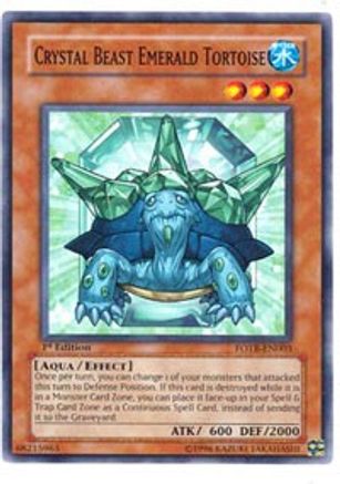 Crystal Beast Emerald Tortoise (FOTB-EN003) - Force of the Breaker 1st Edition - Premium Yugioh Single from Konami - Just $0.26! Shop now at Game Crave Tournament Store