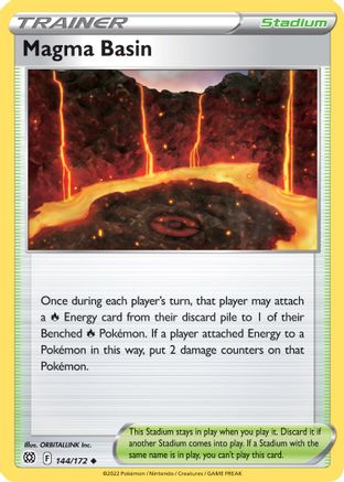 Magma Basin 144/172 - Brilliant Stars Reverse Holofoil - Premium Pokemon Single from Nintendo - Just $0.25! Shop now at Game Crave Tournament Store