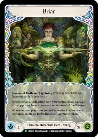 Briar - HER047 (HER047) - Flesh and Blood: Promo Cards Cold Foil - Premium Flesh And Blood Single from Legend Story Studios - Just $18.24! Shop now at Game Crave Tournament Store