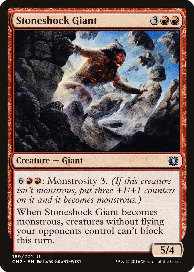 Stoneshock Giant (CN2-169) - Conspiracy: Take the Crown Foil - Premium MTG Single from Wizards of the Coast - Just $0.25! Shop now at Game Crave Tournament Store