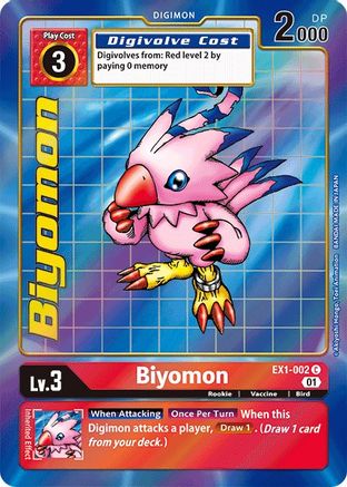 Biyomon (Alternate Art) (EX1-002) - Classic Collection Foil - Premium Digimon Single from Bandai - Just $2.52! Shop now at Game Crave Tournament Store