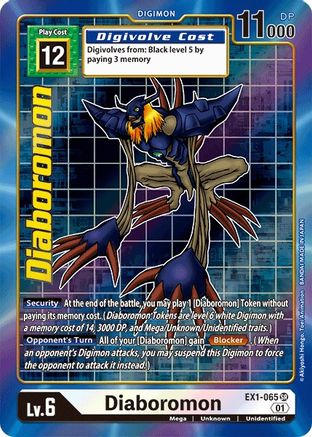 Diaboromon (Alternate Art) (EX1-065) - Classic Collection Foil - Premium Digimon Single from Bandai - Just $4.37! Shop now at Game Crave Tournament Store
