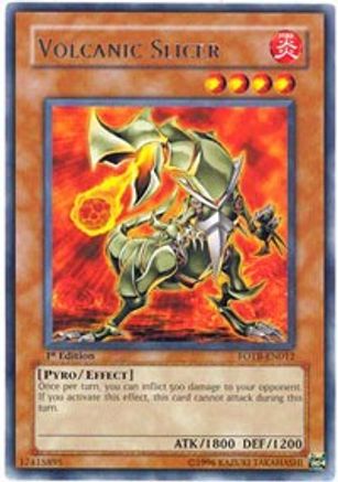 Volcanic Slicer (FOTB-EN012) - Force of the Breaker 1st Edition - Premium Yugioh Single from Konami - Just $2.92! Shop now at Game Crave Tournament Store