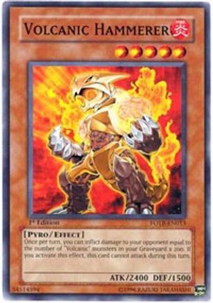Volcanic Hammerer (FOTB-EN013) - Force of the Breaker Unlimited - Premium Yugioh Single from Konami - Just $0.08! Shop now at Game Crave Tournament Store
