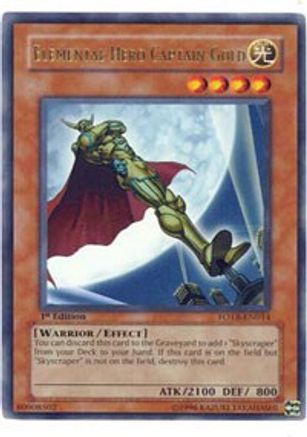 Elemental Hero Captain Gold (FOTB-EN014) - Force of the Breaker 1st Edition - Premium Yugioh Single from Konami - Just $6.91! Shop now at Game Crave Tournament Store