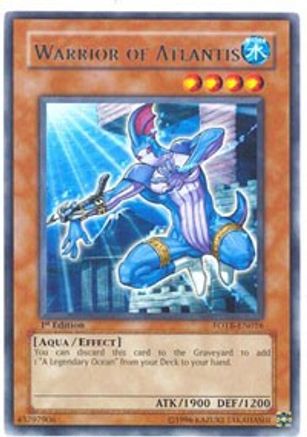 Warrior of Atlantis (FOTB-EN016) - Force of the Breaker 1st Edition - Premium Yugioh Single from Konami - Just $1.42! Shop now at Game Crave Tournament Store