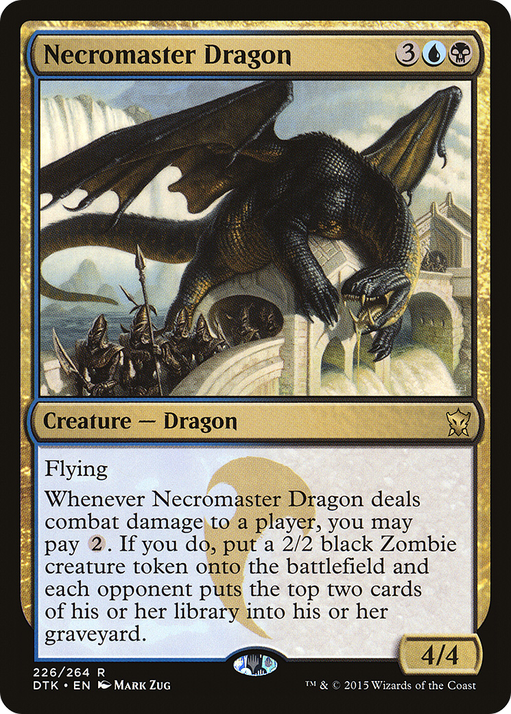 Necromaster Dragon (DTK-226) - Dragons of Tarkir - Premium MTG Single from Wizards of the Coast - Just $0.25! Shop now at Game Crave Tournament Store