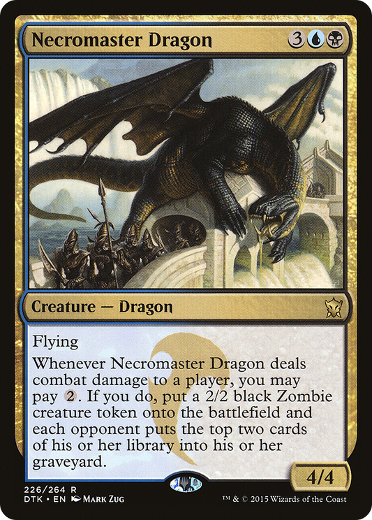 Necromaster Dragon (DTK-226) - Dragons of Tarkir - Premium MTG Single from Wizards of the Coast - Just $0.25! Shop now at Game Crave Tournament Store