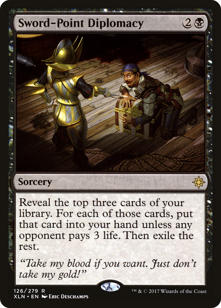 Sword-Point Diplomacy (XLN-126) - Ixalan - Premium MTG Single from Wizards of the Coast - Just $0.24! Shop now at Game Crave Tournament Store