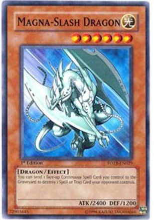 Magna-Slash Dragon (FOTB-EN029) - Force of the Breaker 1st Edition - Premium Yugioh Single from Konami - Just $0.25! Shop now at Game Crave Tournament Store