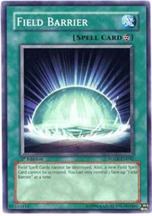 Field Barrier (FOTB-EN042) - Force of the Breaker 1st Edition - Premium Yugioh Single from Konami - Just $0.08! Shop now at Game Crave Tournament Store
