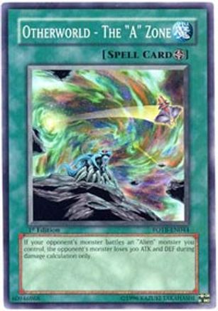Otherworld - The "A" Zone (FOTB-EN044) - Force of the Breaker 1st Edition - Premium Yugioh Single from Konami - Just $0.25! Shop now at Game Crave Tournament Store