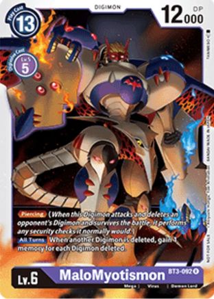 MaloMyotismon (BT3-092) - Revision Pack Cards - Premium Digimon Single from Bandai - Just $0.92! Shop now at Game Crave Tournament Store