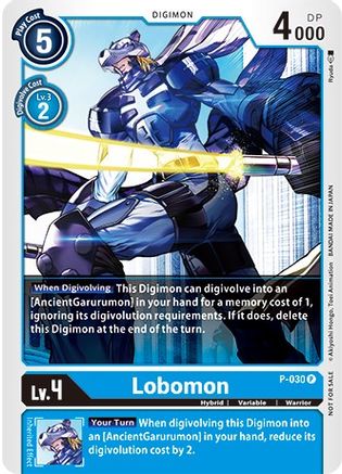 Lobomon - P-030 (P-030) - Revision Pack Cards - Premium Digimon Single from Bandai - Just $1.72! Shop now at Game Crave Tournament Store