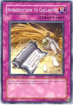 Introduction to Gallantry (FOTB-EN053) - Force of the Breaker Unlimited - Premium Yugioh Single from Konami - Just $0.25! Shop now at Game Crave Tournament Store