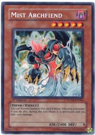 Mist Archfiend (FOTB-EN064) - Force of the Breaker 1st Edition - Premium Yugioh Single from Konami - Just $10.58! Shop now at Game Crave Tournament Store
