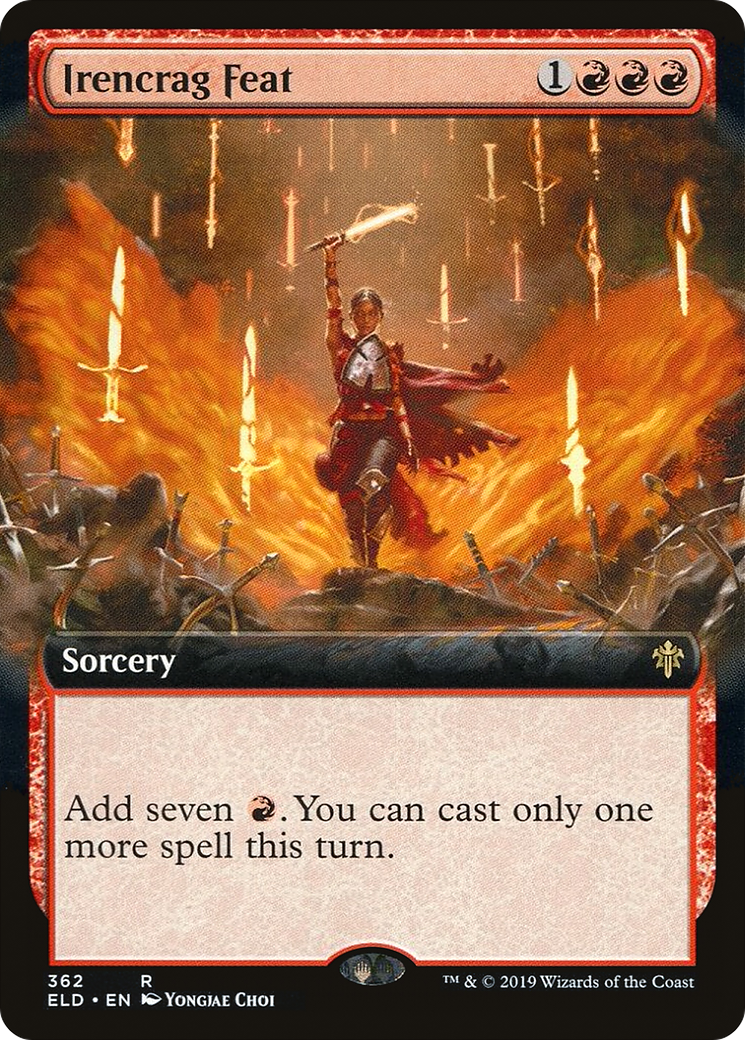 Irencrag Feat (ELD-362) - Throne of Eldraine: (Extended Art) Foil - Premium MTG Single from Wizards of the Coast - Just $3.46! Shop now at Game Crave Tournament Store