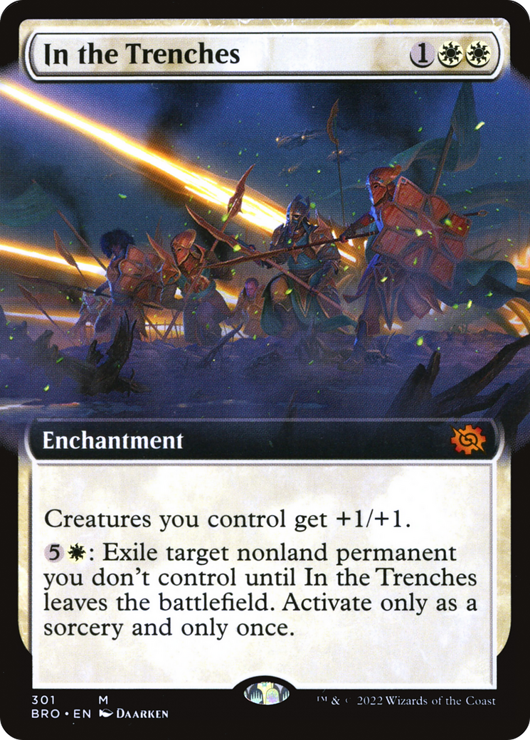 In the Trenches (BRO-301) - The Brothers' War: (Extended Art) - Premium MTG Single from Wizards of the Coast - Just $0.16! Shop now at Game Crave Tournament Store