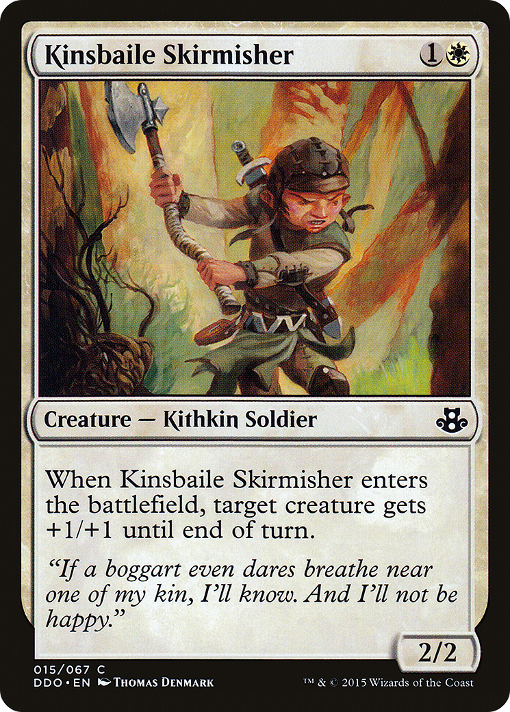 Kinsbaile Skirmisher (DDO-015) - Duel Decks: Elspeth vs. Kiora - Premium MTG Single from Wizards of the Coast - Just $0.25! Shop now at Game Crave Tournament Store