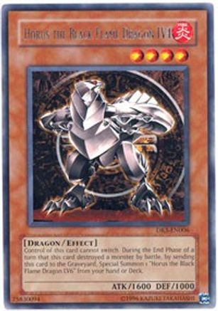 Horus the Black Flame Dragon LV4 (DR3-EN006) - Dark Revelation Volume 3 Unlimited - Premium Yugioh Single from Konami - Just $6.40! Shop now at Game Crave Tournament Store