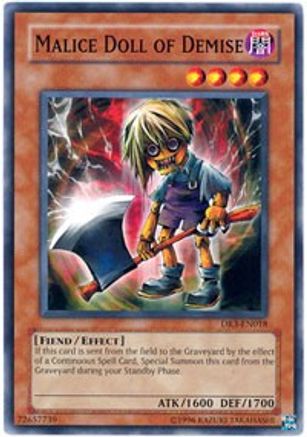 Malice Doll of Demise (DR3-EN018) - Dark Revelation Volume 3 Unlimited - Premium Yugioh Single from Konami - Just $0.72! Shop now at Game Crave Tournament Store
