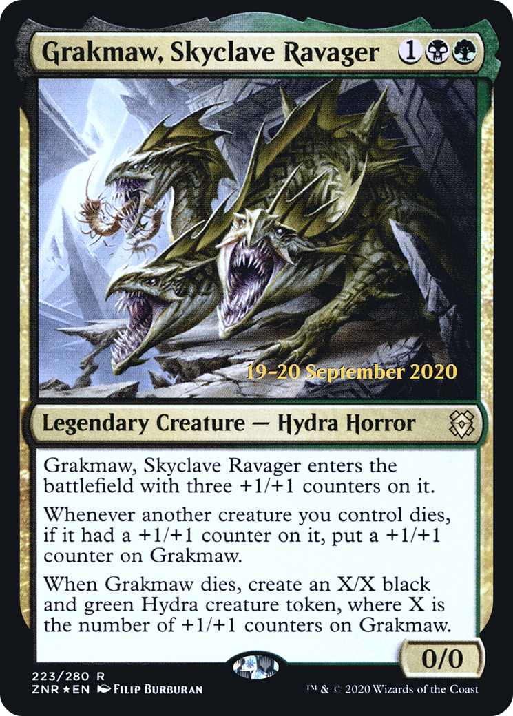 Grakmaw, Skyclave Ravager (PZNR-223S) - Zendikar Rising Promos Foil - Premium MTG Single from Wizards of the Coast - Just $0.79! Shop now at Game Crave Tournament Store