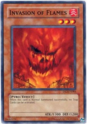 Invasion of Flames (DR3-EN084) - Dark Revelation Volume 3 Unlimited - Premium Yugioh Single from Konami - Just $0.25! Shop now at Game Crave Tournament Store