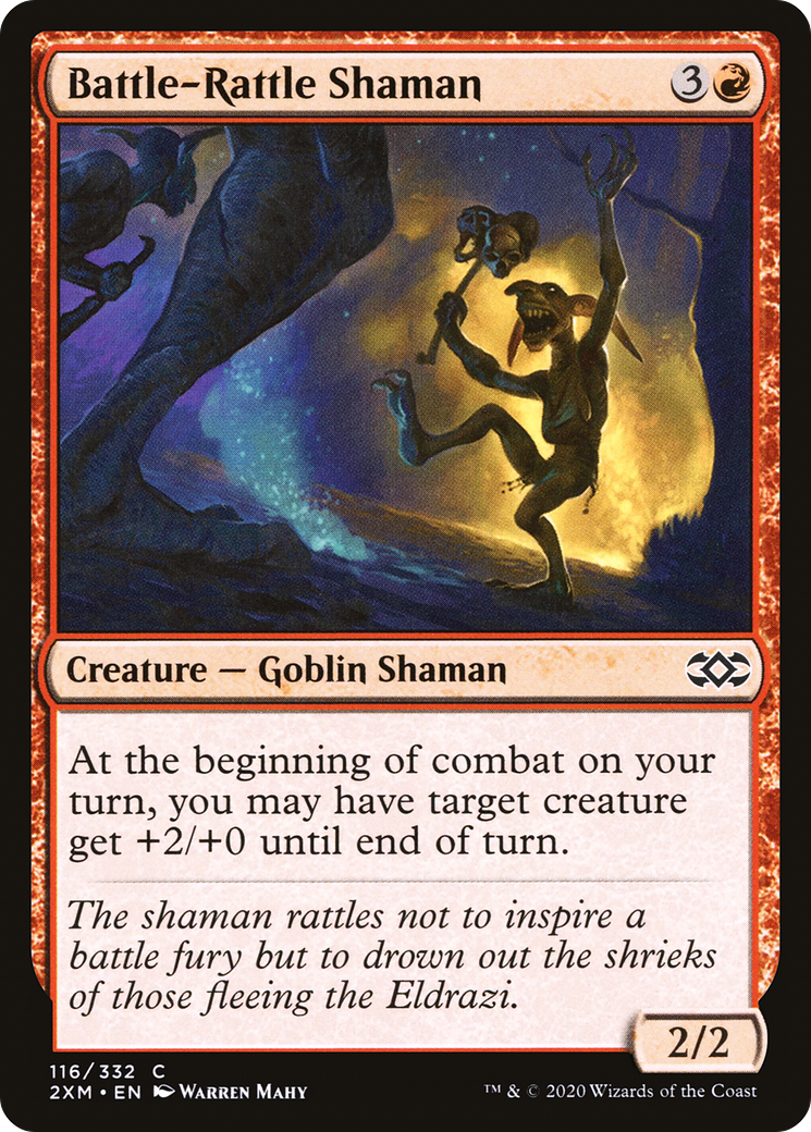 Battle-Rattle Shaman (2XM-116) - Double Masters Foil - Premium MTG Single from Wizards of the Coast - Just $0.08! Shop now at Game Crave Tournament Store