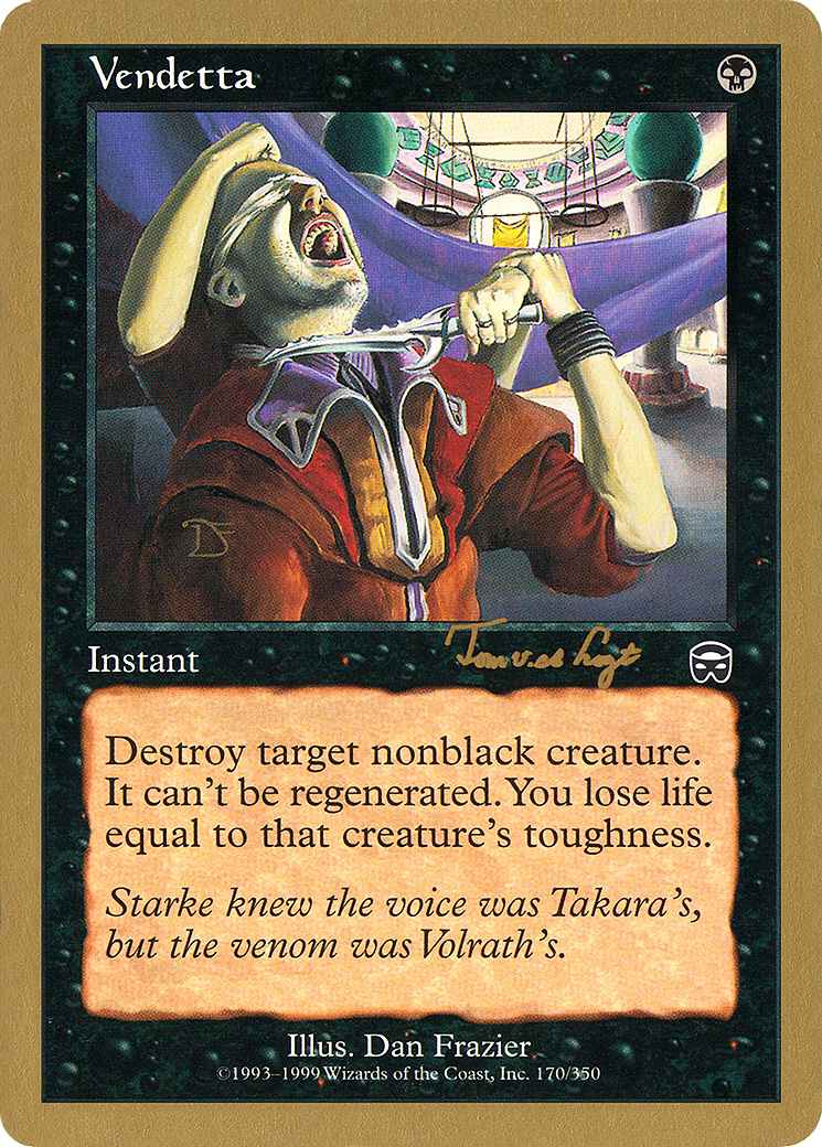 Vendetta (WC01-TVDL170) - World Championship Decks 2001 - Premium MTG Single from Wizards of the Coast - Just $0.12! Shop now at Game Crave Tournament Store