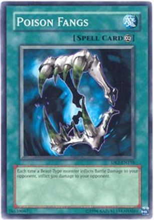 Poison Fangs (DR3-EN158) - Dark Revelation Volume 3 Unlimited - Premium Yugioh Single from Konami - Just $0.26! Shop now at Game Crave Tournament Store